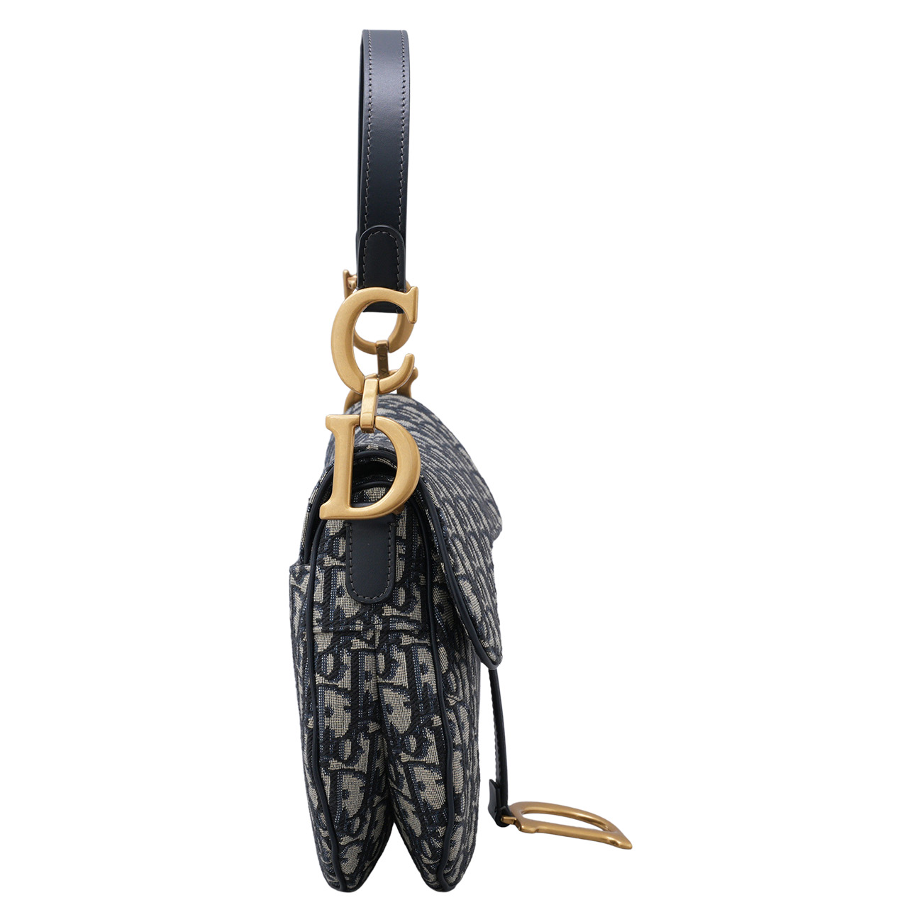 CHRISTIAN DIOR(USED)크리스찬디올 오블리크 새들백 미듐